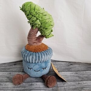 Greenhouse By  Russ Tree Plush Potted Plant Decor - Green, Blue, Brown 12"